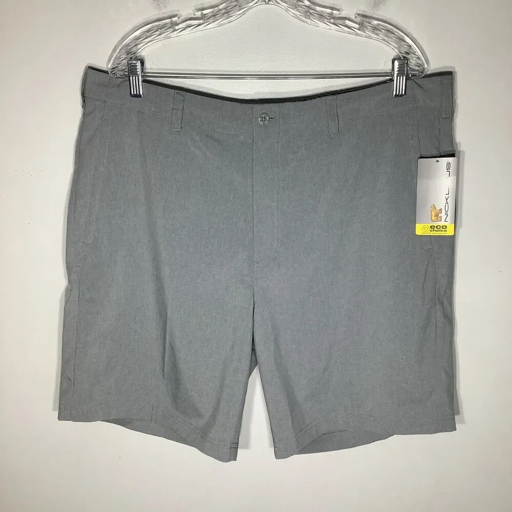 Nicklaus‎ Mens Eco Choice Golf Shorts Gray Size 40 NWT